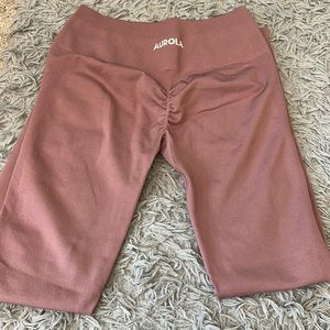 AUROLA Old rose size M butt scrunch compress leggings
